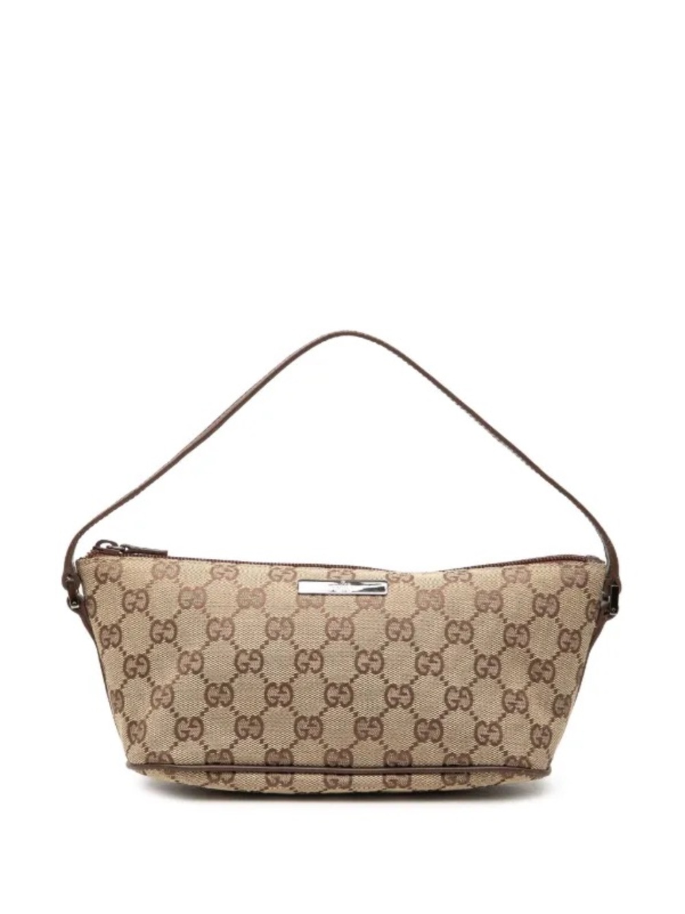 Gucci Brown Monogram Canvas Shoulder Bag